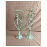 Metal decorative candle holders 12.5" tall