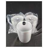 3 Ice buckets 8" tall new