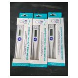 We care 3 digital thermometers