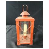 Metal candle lantern 4x9.5