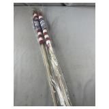 2 2 Packs US Flags 12x18"