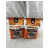 2 Dunkin Donuts Medium Roast Coffee Packs