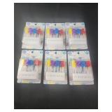 6 pks of numbered candles birthday candles