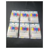 6 pks of numbered candles birthday candles
