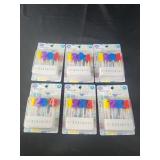 6 pks of numbered candles birthday candles