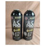 A/C Pro ultra synthetic A/C recharge. 2-12 oz