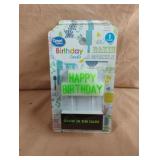 Glow in the dark Happy Birthday candle. 6 total