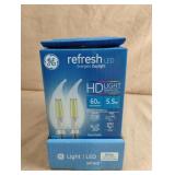 LED had light 60W. 8 bulbs total