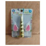 Unicorn horn and ears candles. 6 sets