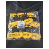 Six 45" boot laces black