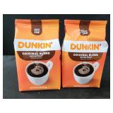 2 bags Dunkin medium roast coffee1 lb each