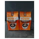 2 bags Dunkin medium roast coffee1 lb each