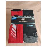 Boys crew socks. Large 3-9. 10 pair
