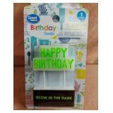 Happy Birthday glow in the dark candles. 5 total