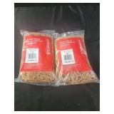 2 pks rubber bands 1 lb each bag