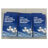 Lot of 3 Walker Ski Glide Sets