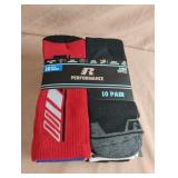 Boys crew socks. Large 3-9. 10 pair