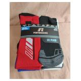 Boys crew socks. Large 3-9. 10 pair