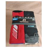 Boys crew socks. Large 3-9. 10 pair