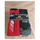 Boys crew socks. Large 3-9. 10 pair