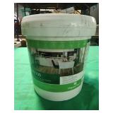 Tub of flooring adhesive