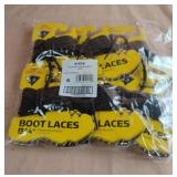 Waxed 54" brown boot lace. 6 pairs