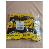 Waxed 54" brown boot lace. 6 pairs