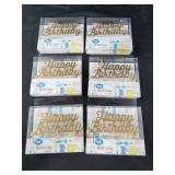6 Happy Birthday candles