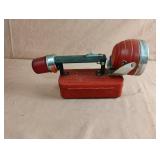 STELLAR Vintage Red Metal Lantern/Flashlight &