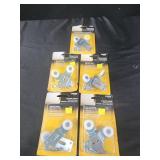 Sliding door roller hardware 5 pks