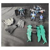 Batman figures and capes, batman plane