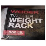 Weider two-tier weight rack