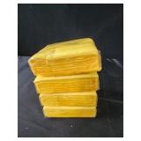 4 packs of yellow beverage napkins
