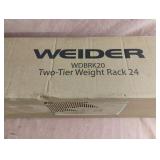Weider two-tier weight rack