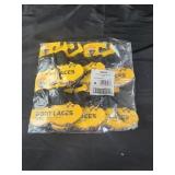 Six 45" boot laces black