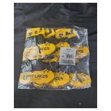 Six 45" boot laces black