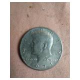 1971 Kennedy half dollar