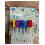Number birthday candles. 6 packs