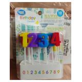 Number birthday candles. 6 packs