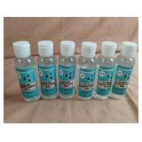 Hand sanitizer gel. 6-1.99 fl. oz bottles