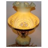 RARE Vintage Hand Painted Fenton Uranium Glass