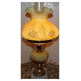 RARE Vintage Hand Painted Fenton Uranium Glass