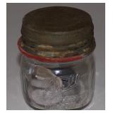 Vintage Ball Perfect Mason Embossed Jar w/ Zinc