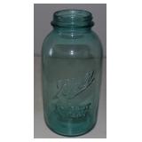 Vintage Blue Ball Perfect Mason Embossed Half