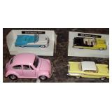 (4) 1:43 Scale Diecast Toy Cars - 1955 Oldsmobile