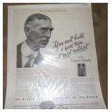 Vintage 1930 Saturday Evening Post Connie Mack