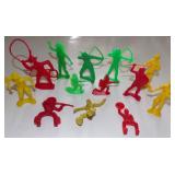 Vintage Lot of Plastic Toy Cowboys and Indians