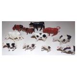 Vintage Lot of Plastic Toy Cows