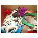 Box Lot of Miscellaneous Plastic Toys - Spider,