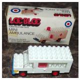 Vintage Loc Bloc Mini Ambulance Lego Like Build